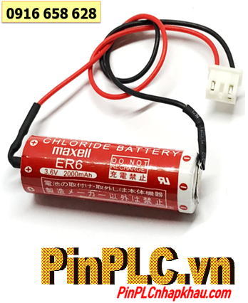 Maxell ER6; Pin nuôi nguồn PLC Maxell ER6 lithium 3.6v AA 2000mAh _Xuất xứ Nhật